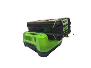 lot 178 image: $259 Greenworks Pro 80V Lithium-Ion Battery AND Rapid Charger