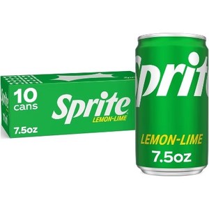 lot 4206 image: Sprite Soda - 10pk7.5 fl oz Mini-Cans. BB August 2026