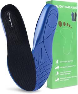 lot 4219 image: OrthoComfoot Plantar Fasciitis Relief Comfort Insoles Low Arch Support Shoe Inserts for Men Women, Heavy Duty Work Boot Orthotic Steppers Insoles for Standing All Day, Size 14 Men16 Women