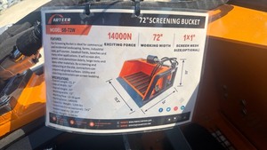 lot 6011 image: Unused Arteer 72 Inch Skid Steer Screening Bucket