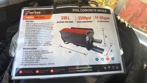 lot 6040 image: Unused Arteer 330L 53 Inch Skid Steer Concrete Mixer