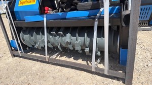 lot 9018 image: Raytree unused standard flow 50 inch Drum Mulcher RMBD50 Skid Steer Attachment