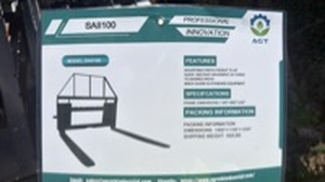 lot 7012 image: AGT skid steer pallet forks