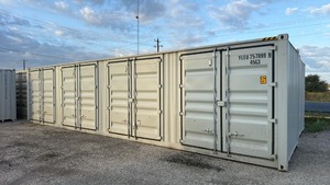 lot 22 image: One Trip 40ft Steel Shipping Container With 4 Side Doors - YLEU2570999
