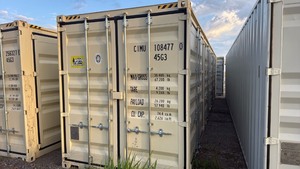 lot 23 image: One Trip 40ft Steel Shipping Container With 4 Side Doors - CIMU1084770