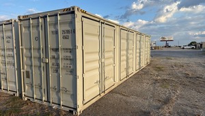 lot 25 image: One Trip 40ft Steel Shipping Container With 4 Side Doors - YLEU2570514