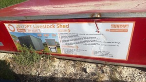 lot 46 image: 20x12 ft Livestock Shed Model CK-LS20