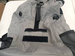 lot 2998 image: FOXFOCUS Waterproof Dog Backpack Carrier for Medium Dogs Under 30 lb, Grey