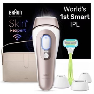 Braun Skin i-Expert PL7387 IPL Device Laser Hair Removal Kit with 4 Smart Heads and Premium Vanity Case - Retail: $449.99