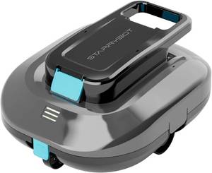 lot 3004 image: Robotic Pool Vacuum, Dual-Motor Above-Ground Cleaner(Gray)  Dual high-efficiency motors, smart LED indicator, and self-parking design suit flat pools up to 900 sq.ft. - Retail $99.98
