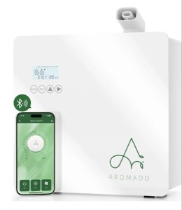 2025 Upgraded 3500 Sq.Ft Smart Scent Diffuser - HVAC System, Whole House Aroma &amp; Hotel Collection Diffuser, Waterless Essential Oil Diffuser for Home Large Room, Cold Air Tech, 600mL (Pure White) - Retail: $169.99