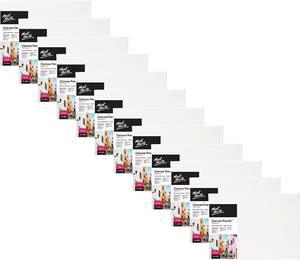 lot 3701 image: Mont Marte Canvas Panel (pack of 12), 9 X 12 inches, Canvas Panel Great for Students to Professional Artists