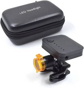 lot 4135 image: Powerful LED Headlight Headlamp for Dental Loupes Wireless Medical Spotlight with Optical Filter Clip-on Design
