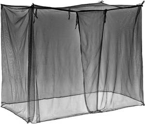 lot 4138 image: 4 Corners Mosquito Net for Bed, Mosquiteros para Camas Bed Canopies Netting Drapes Rectangular Mosquito Mesh for Camping Home Outdoor Travel(Black,L75 X W35.5 X H60 Inch,1 Opening)