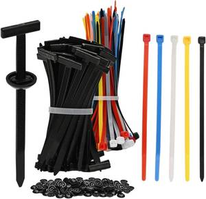 lot 4144 image: 200 Pcs Heavy Duty Nylon Cable Ties for Automotive Body & Trim Clips, Self-Locking Zip Ties for Car Body, Replacement Parts & Outdoor Use - Strong Adjustable Plastic Fasteners