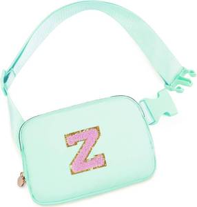 lot 4145 image: Uygafly Gifts for Girls Kids,Initial Fanny Pack Crossbody Purse Green,Z  Birthday Gift for 4 5 6 7 8 9 10 11 12 13 Year Old Girl,Personalized Belt Bag Cute Trendy Stuff