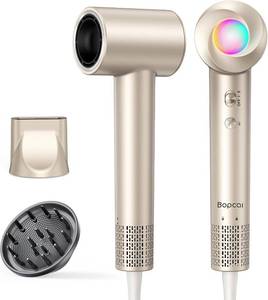 lot 4281 image: Hair Dryer, 160,000 RPM High-Speed Ionic Blow Dryer with Diffuser for Women  1500W fast-drying hairdryer with 500M negative ions, low-noise compact design, and concentrator for home, gym, or travel