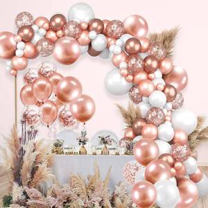 lot 2903 image: Rose Gold Balloon Arch Kit Rose Gold Balloons Rose Gold Balloon Garland Kit Rose Gold Party Decorations,Rose Gold Decorations for Birthday Wedding