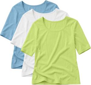 lot 3717 image: 3 Pack Girls Short Sleeve T-Shirts Basic, Cute, Teen Tops, Casual, Scoop Neck, Summer Tees, for Tween Girls SIZE 9-10 Years