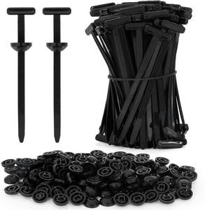 lot 3860 image: 200 Pcs Nylon Universal Cable Tie Buckle, T Multifunctional Nylon Zip Ties Button Fixion Tools, Automotive Replacement Rivet Fixing for Cars Repair Engine Bumper Fender Liner Door Panel Screw Fastener