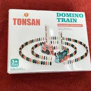 lot 40039 image: Domino Train Toy Set by TONSAN - 180 Pcs, Creative Domino ...