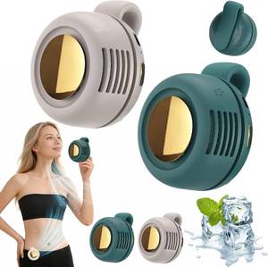 lot 40052 image: 2026 New Portable Silent Mini Bladeless Electric Fan, Portable Small Clip On Fan, Rechargeable Adjustable 3-Speed Suspended Whirlwind Fans for Outdoor & Travel & Office, Travel Accessories
