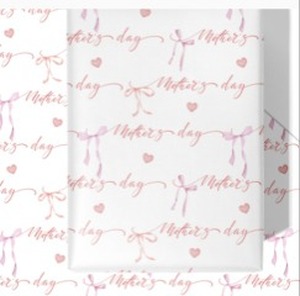 lot 40089 image: WRAPLULU MOTHERS DAY BOW WRAPPING PAPER