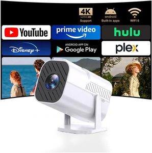 lot 40515 image: Built-in APPS & Electric Focusing  Mini Projector With Wifi And Bluetooth  1080P Portable Projector, Movie Projector for Bedroom, 210  Rotation,Supports SmartphonesTV StickiPadPS5LaptopHDMIUSB