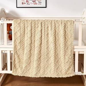 lot 40518 image: Yurhap Sherpa Baby Blanket, Soft Plush Fleece Baby Blankets for Boys Girls  Soft Baby Boy Blankets for Infant Toddler Newborn Gifts, Fluffy Baby Essentials, For Crib Stroller, 30x40, Khaki