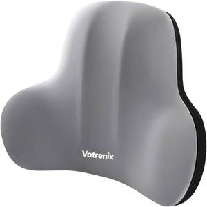 lot 40527 image: Ergonomic Lumbar Support Pillow for Office Chair and Car Seat, Perfectly Balanced Memory Foam for Back Pain Relief and Improve Posture, Sedentary People Essentials (Gray)