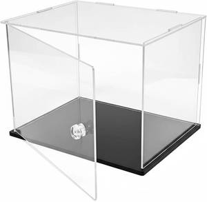 lot 40138 image: Clear Acrylic Display Box that can Open Door Multiple Size 6x6x6inch