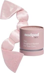 lot 40154 image: nodpod Mineralized Silk Gentle Pressure Sleep Mask, Weighted Eye Mask  Patented Light Blocking Design for Sleeping, Travel & Relaxation, Bead Filled, Machine Washable, BPA-Free, Petal