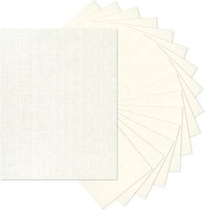 lot 40369 image: 8.5x11 Ivory Textured Cardstock 80lb Linen Paper 100 Sheets  Goefun Light Cream Cardstock Wedding Invitation Cards Linen Paper for Printing, Invitations, Arts & Crafts and Resumes