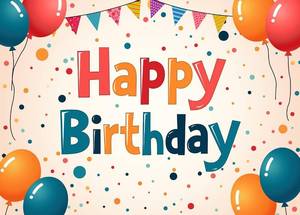 lot 40546 image: 7x5ft Happy Birthday Banner Happy Birthday Decorations Backdrop F296