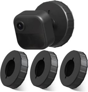lot 40558 image: ZHANDEYUA Adhesive Wall Mount for Blink Camera Mount No Drilling Screwing Bracket for Blink OutdoorBlink MiniBlink Indoor Camera Round Mount Cameras Quick Paste Installation,Black-3 Pack