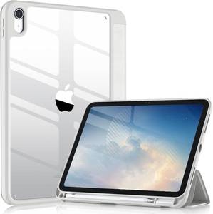 lot 40571 image: Wenlaty for iPad A16 11th Generation Case, iPad 10th Generation Case, Gray  for 1110.9 Inch with Pencil Holder 20252022, Slim Trifold Stand Protective Cover, Clear Hard PC Backshell, Auto WakeSleep