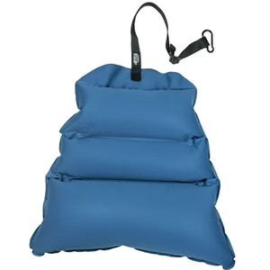 lot 40599 image: Equip Navy Blue and Gray Inflatable Polyester Camping Hammock Pillow, Assembled Product Size 15 L x 15 W