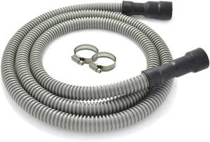lot 40601 image: TTFLEX 6 FT Dishwasher Drain Hose, Flexible Dishwasher Discharge Hose  Trim to Fit 1116, 1, 1-18 Dishwasher Fit 58, 34, 1 Garbage Disposal  Sink  Air Gap, with Stainless Steel Clamps