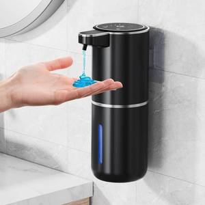 lot 40615 image: Automatic Soap Dispenser, 4 Soap Volume Levels Adjustable, 0.25S Soap Deliver, 380ML Capacity 1200mAh Touchless Sensor Pump, Wall MountPlaced Flat for Kitchen, Bathroom