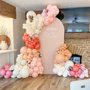lot 40616 image: Pink and Coral Red Balloon Garland Arch Kit, Ivory White Maca Orange Latex Balloons Arch Kit for Mothers Day Wedding Engagement Anniversary Birthday Baby Shower Party Decoration Supplies