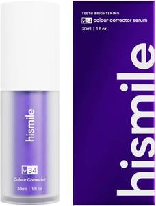 lot 40624 image: Hismile v34 Colour Corrector, Tooth Stain Concealer, Teeth Whitening Booster, Purple Toothpaste, Color Correcting Technology, V34, Tooth Colour Corrector