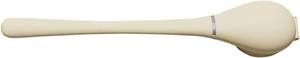 lot 40639 image: Aramox Baseball Bat Toilet Brush Silicone Toilet Cleaner Brush with Auto Opening Closing Holder Silicone Deep Cleaning Compact Design for Bathroom Home Apartment (Cream White)