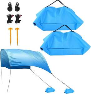 lot 40658 image: 2 Pack Beach Canopy Wind Assist Kit for Shibumi Beach Canopy, Beach Shade Accessories with Sandbags, Guy Lines & Stakes, No Wind Sun Canopy Assist for Stable Tent-Like Shade (Canopy Not Included)