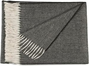 lot 27310 image: Alpaca Wool Blanket   Lightweight Throw Blanket Made from 100% Baby Alpaca Wool   Ultra Soft, Warm, Hypoallergenic, & Breathable   Made in Peru   Ideal for Couch, Bed, or Travel (Charcoal) STOCK PHOTO APPROXIMATE