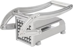lot 27320 image: Nikou French Fry Cutter, Stainless Steel Potato Cutter with Non-Slip Feet, 2 Blade Size for Homemade Chips, Fries & Veggie Slices