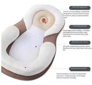 lot 27346 image: Bed Pillow, Pillow, Adjustable Memory Cotton, Portable Design, Suitable for Travel, Super Soft, Breathable and Comfortable
