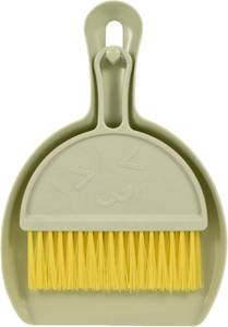 lot 27347 image: Small Broom and Dustpan Set,mini Compact Portable, for Home, Sofas, Kitchen countertops, Storage Shelves, Office desks, bathrooms, and pet Areas (Green)