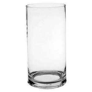 lot 122 image: Colonial Candle Decorative 7 14-inch Glass Cylinder Vase Lawn Garden  White set of 6