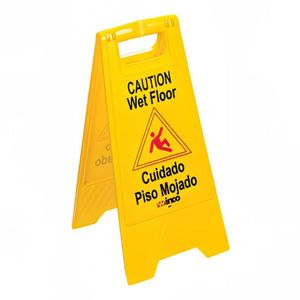 lot 141 image: Caution Wet Floor Signs Yellow 4-Pack&nbsp