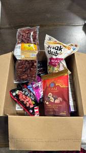 lot 4994 image: Snack Food Lot Beef Jerky, Snak Club, Dubai Chocolate, Mixed Snacks - Retail $0